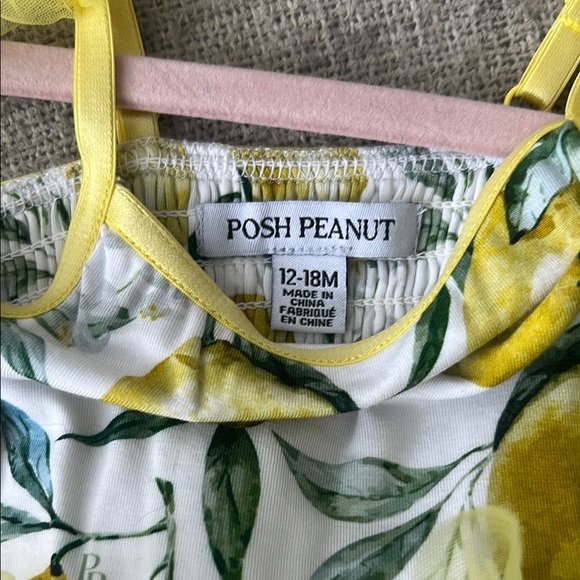 Yellow Lemon Print Tulle Dress - Picture 3 of 3